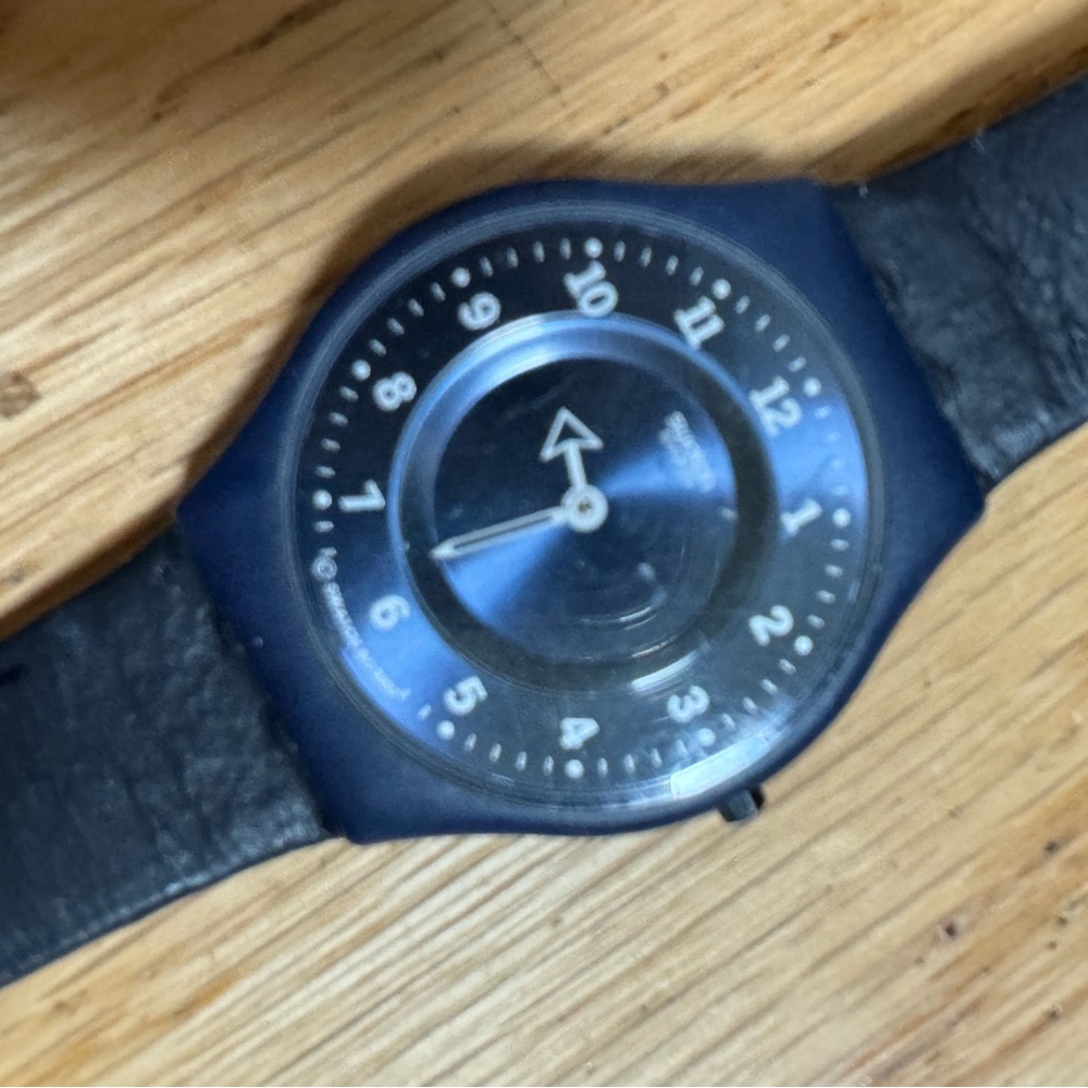 Swatch Swiss Blue 1998 Thinsider Skin Watch